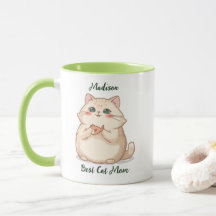 Personalisierter Fisch Katzen-Mutter-Geschenk-Name