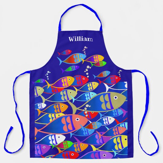 Personalisierter Fisch Schürze (Vorderseite)