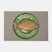 Personalisierter Fisch und Kackelladen Angelfänger Fußmatte (Vorderseite)