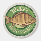 Personalisierter Fisch und Kackelladen Angelfänger Magnet (Vorne)