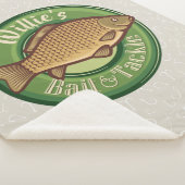 Personalisierter Fisch und Kackelladen Angelfänger Sherpadecke (3/4)