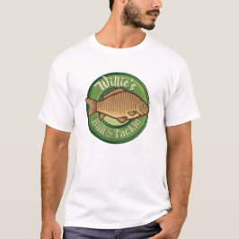 Personalisierter Fisch und Kackelladen Angelfänger T-Shirt