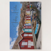 Personalisierter Fischereihafen, landschaftlich Puzzle (Vertikal)