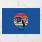 Personalisierter Fischfang Bachelor Weekend Alkoholflaschenetikett (Einzelnes Label)