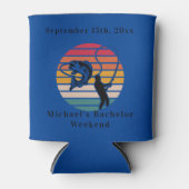 Personalisierter Fischfang Bachelor Weekend kann k Dosenkühler (Vorderseite)