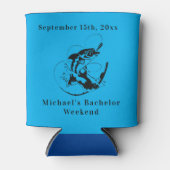 Personalisierter Fischfang Bachelor Weekend kann k Dosenkühler (Vorderseite)