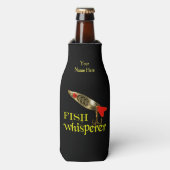 Personalisierter Fischflüster Flaschenkühler (Flaschenvorderseite)