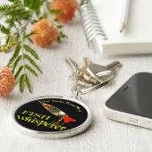 Personalisierter Fischflüster Schlüsselanhänger (Seite)