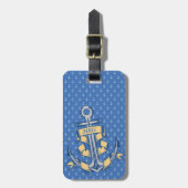 Personalisierter Flachbandanker Gepäckanhänger (Vorderseite vertikal)