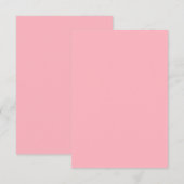 Personalisierter Flachbildschirm dank hellrosa Far Dankeskarte (Vorne/Hinten)