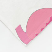 Personalisierter Flamingo-Patter mit Individuelle Fleecedecke (Ecke)