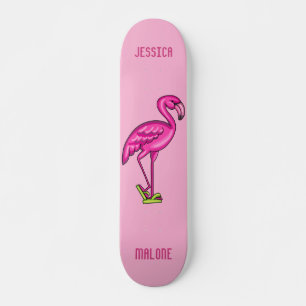 Personalisierter Flamingo Skateboard