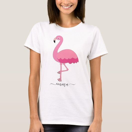 Personalisierter Flamingo-T - Shirt für Flamingo L (Vorderseite)