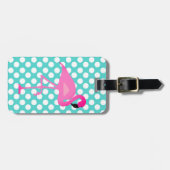 Personalisierter Flamingo-und Gepäckanhänger (Vorderseite horizontal)