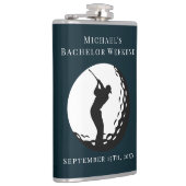 Personalisierter Flasche | Bachelor Golf Weekend Flachmann (Rechts)