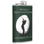 Personalisierter Flasche | Bachelor Golf Weekend Flachmann (Rechts)