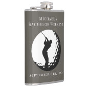 Personalisierter Flasche | Bachelor Golf Weekend Flachmann (Rechts)