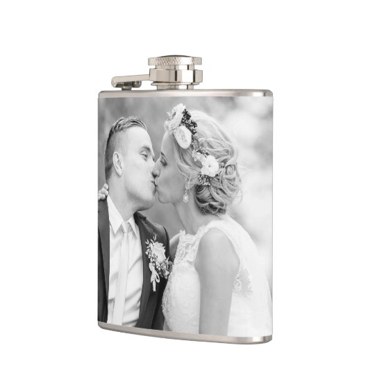 Personalisierter Flasche mit Foto Flachmann (Links)