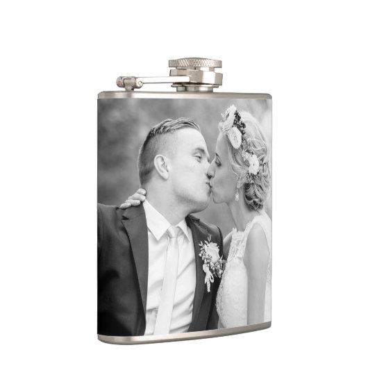 Personalisierter Flasche mit Foto Flachmann (Rechts)