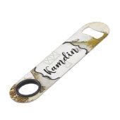 Personalisierter Flaschenöffner (Vorderseite Schrägansicht)