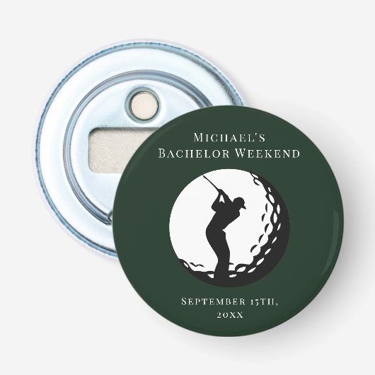 Personalisierter Flaschenöffner | Bachelor Golf We (Vorderseite)