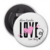 Personalisierter Flaschenöffner mit Namen Love