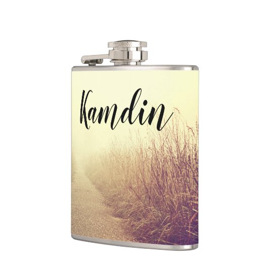 Personalisierter Flasendurchlaufweg Flachmann (Links)