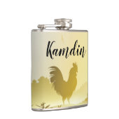 Personalisierter Flasengebirge Sonntagsvormittagsb Flachmann (Rechts)