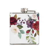 Personalisierter Flasenweißer Rosengoldener Fleck Flachmann (Rückseite)