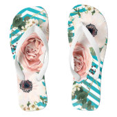 Personalisierter Flipflop Sandals Geometric Rose C Badesandalen (Fußbett)