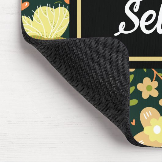 Personalisierter Flora-Butterfly-Muster Mousepad (Ecke)