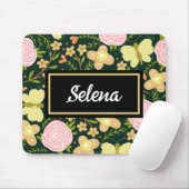 Personalisierter Flora-Butterfly-Muster Mousepad (Mit Mouse)