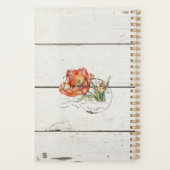 Personalisierter florale Dekorative rustikale Holz Planer (Rückseite)