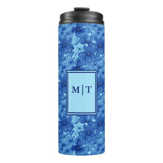 Personalisierter floraler Decorator Thermosbecher (Vorderseite)