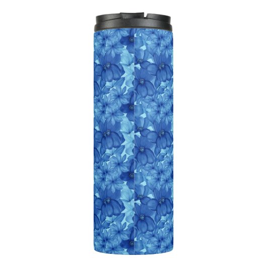 Personalisierter floraler Decorator Thermosbecher (Rückseite)