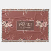 Personalisierter floraler Erntedank Decke (Vorderseite)