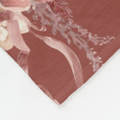 Personalisierter floraler Erntedank Fleecedecke (Ecke)