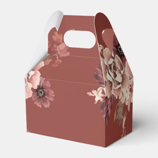 Personalisierter floraler Erntedank Geschenkschachtel (Rückseite)