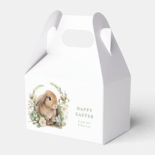 Personalisierter Floraler Osterhase Wasserfarbe Fr Geschenkschachtel