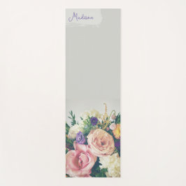 Personalisierter floraler Yoga Mat Yogamatte