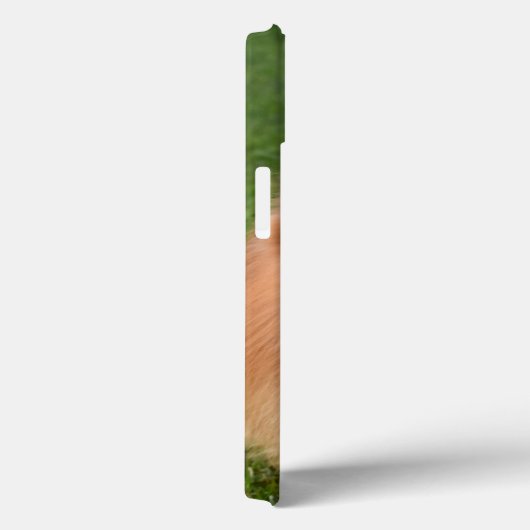 Personalisierter Fluffy Brown Spitz Welpenhund Case-Mate iPhone Hülle (Rückseite / Rechts)