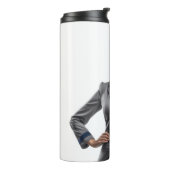 Personalisierter Flug Begleiter Kabine Crew Gesche Thermosbecher (Nach links gedreht)