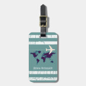 Personalisierter Flugverkehr Gepäckanhänger (Vorderseite vertikal)