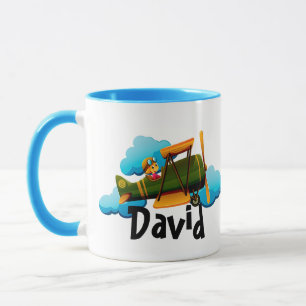 Personalisierter Flugzeug-Kaffeebecher Tasse