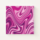 Personalisierter, flüssiger Marmor Notizblock (Rückseite)