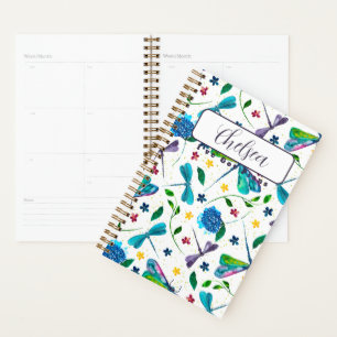 Personalisierter ‘Flutter Dragonfly Garden’ Artist Planer