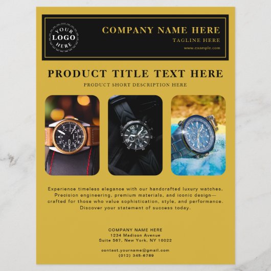 Personalisierter Flyer für Produkt-Werbeaktionen (Vorne)