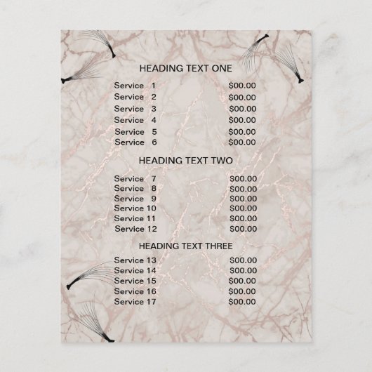 personalisierter Flyer von Lashes (Hinten)