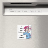 Personalisierter Folk Rag Doll Cartoon Magnet (In Situ (Geschirrspüler))