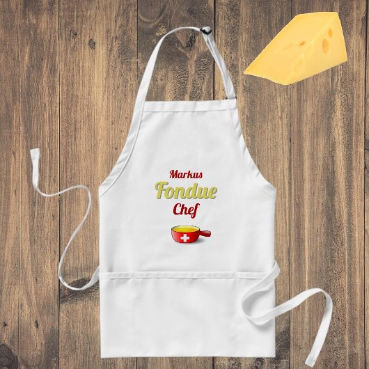Personalisierter Fondue-Chef Schürze